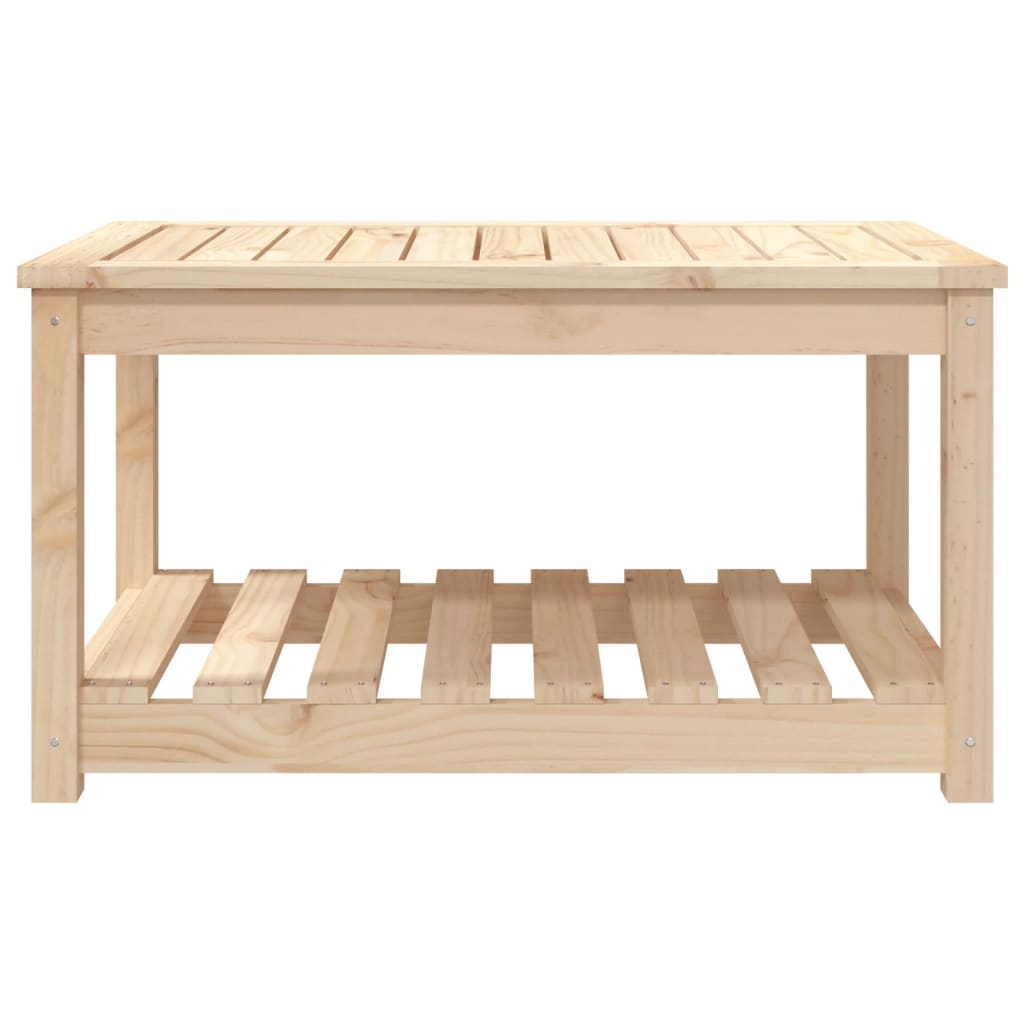 vidaXL Stolik ogrodowy, 82,5x50,5x45 cm, lite drewno sosnowe