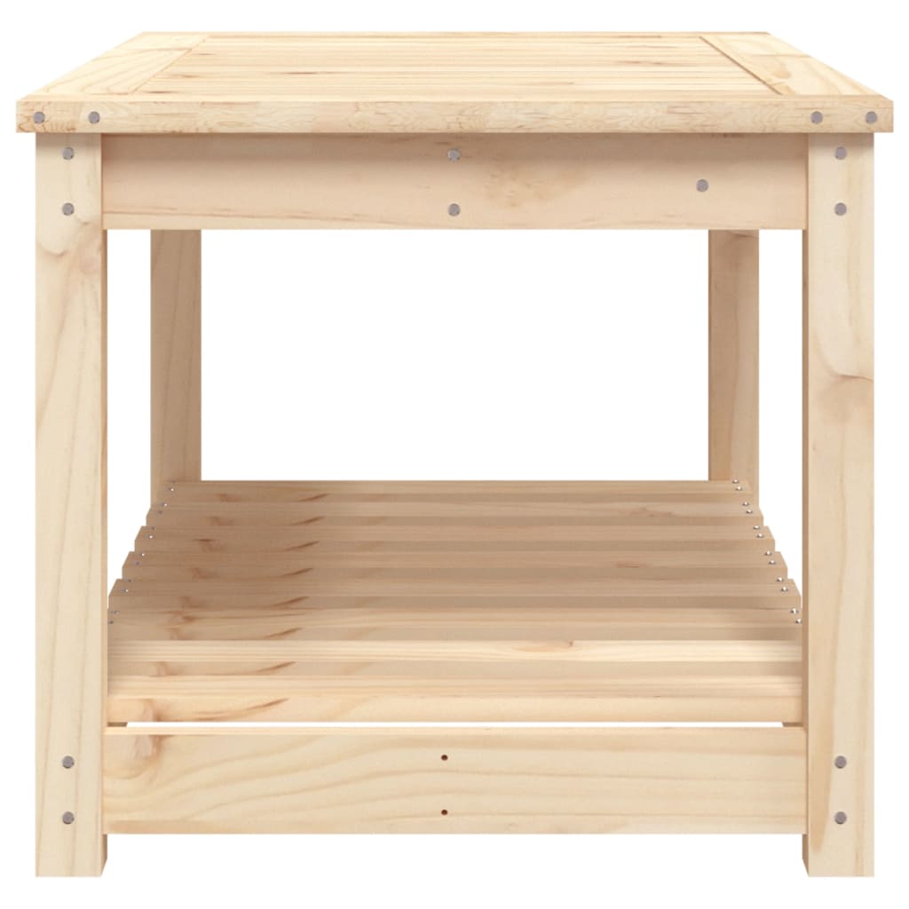 vidaXL Stolik ogrodowy, 82,5x50,5x45 cm, lite drewno sosnowe