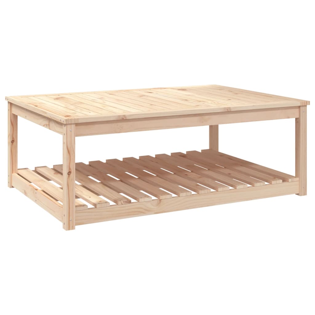 vidaXL Stolik ogrodowy, 121x82,5x45 cm, lite drewno sosnowe