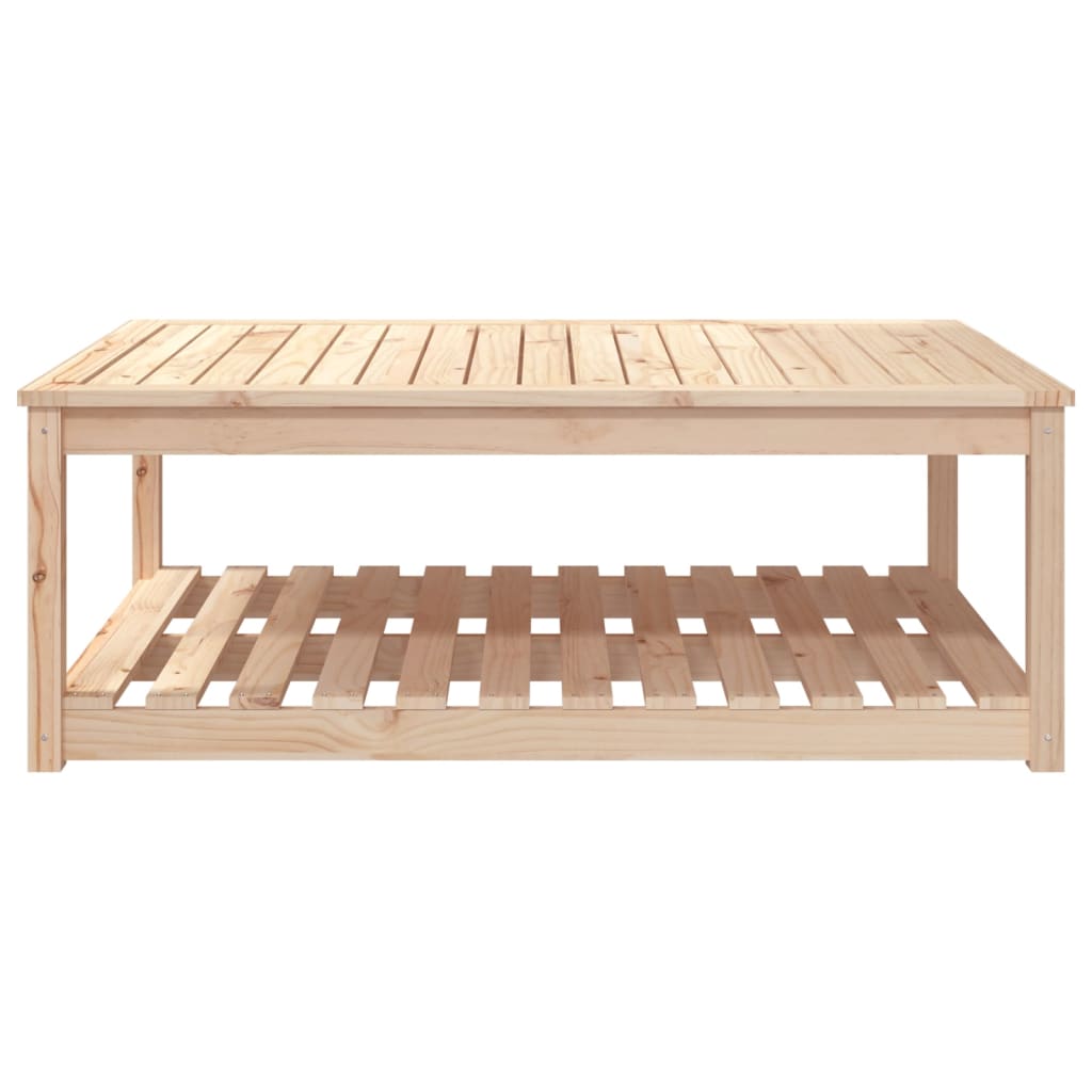 vidaXL Stolik ogrodowy, 121x82,5x45 cm, lite drewno sosnowe