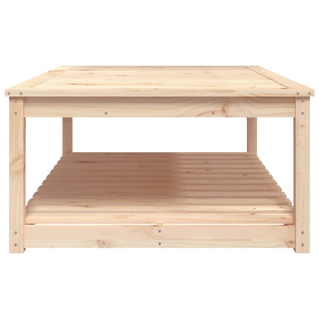 vidaXL Stolik ogrodowy, 121x82,5x45 cm, lite drewno sosnowe