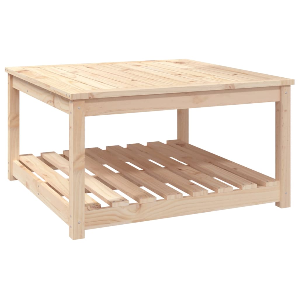 vidaXL Stolik ogrodowy, 82,5x82,5x45 cm, lite drewno sosnowe
