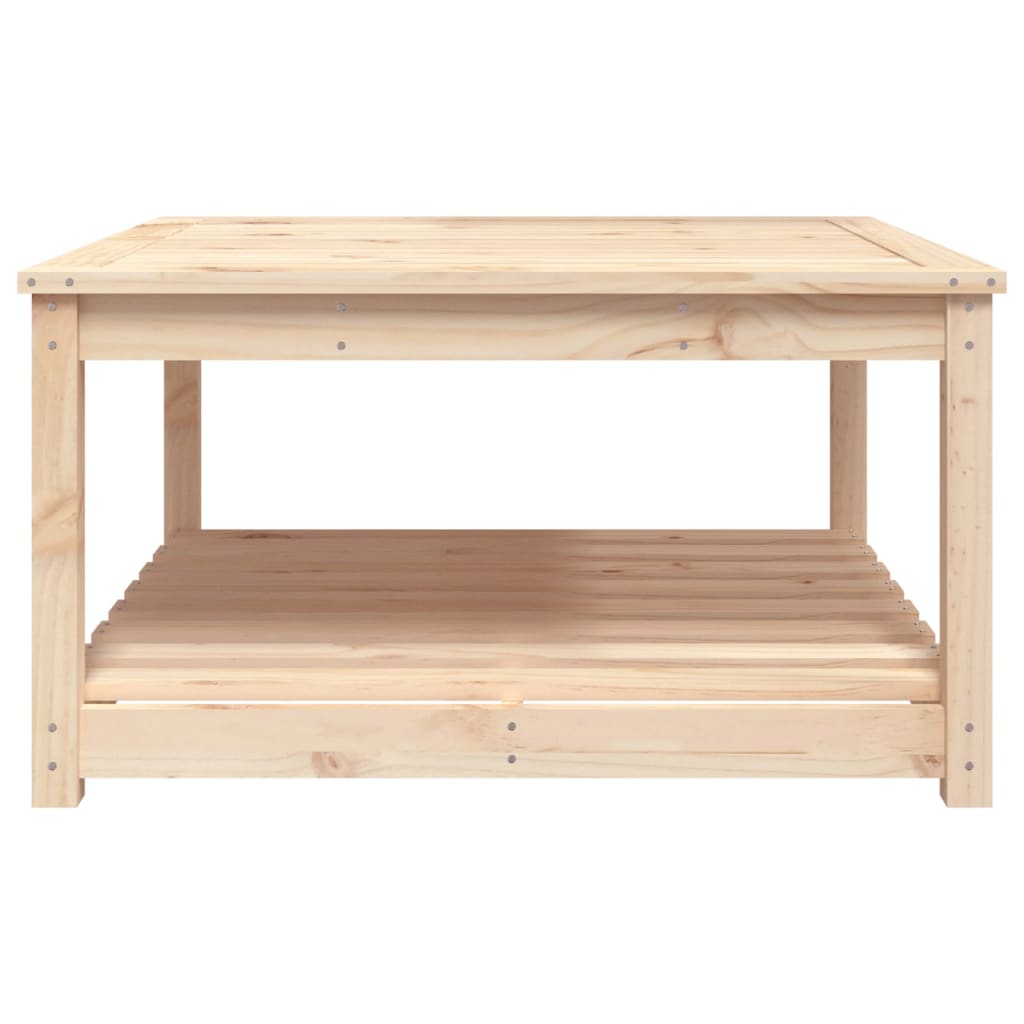 vidaXL Stolik ogrodowy, 82,5x82,5x45 cm, lite drewno sosnowe