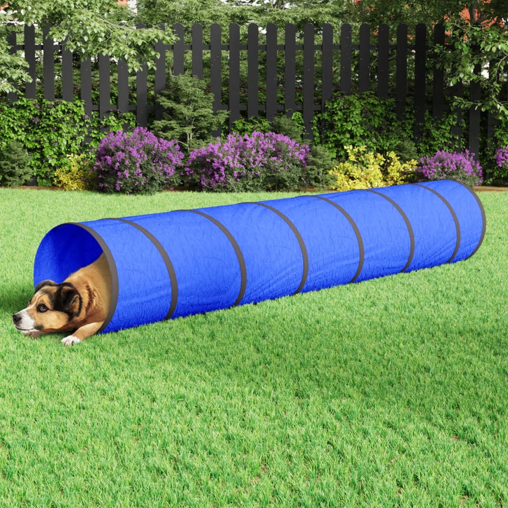 vidaXL Tunel dla psa, niebieski, Ø 50x300 cm, poliester
