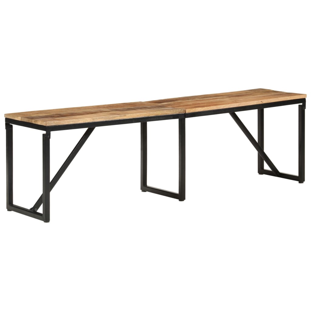 vidaXL Ławka, 160x35x46 cm, lite drewno mango