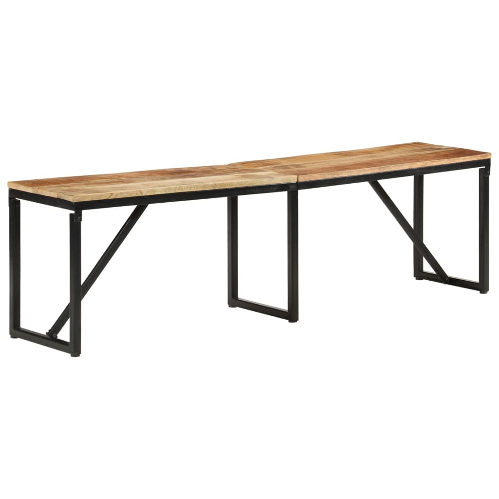vidaXL Ławka, 160x35x46 cm, lite drewno mango
