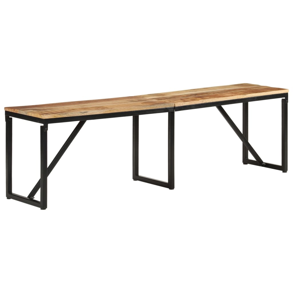 vidaXL Ławka, 160x35x46 cm, lite drewno mango