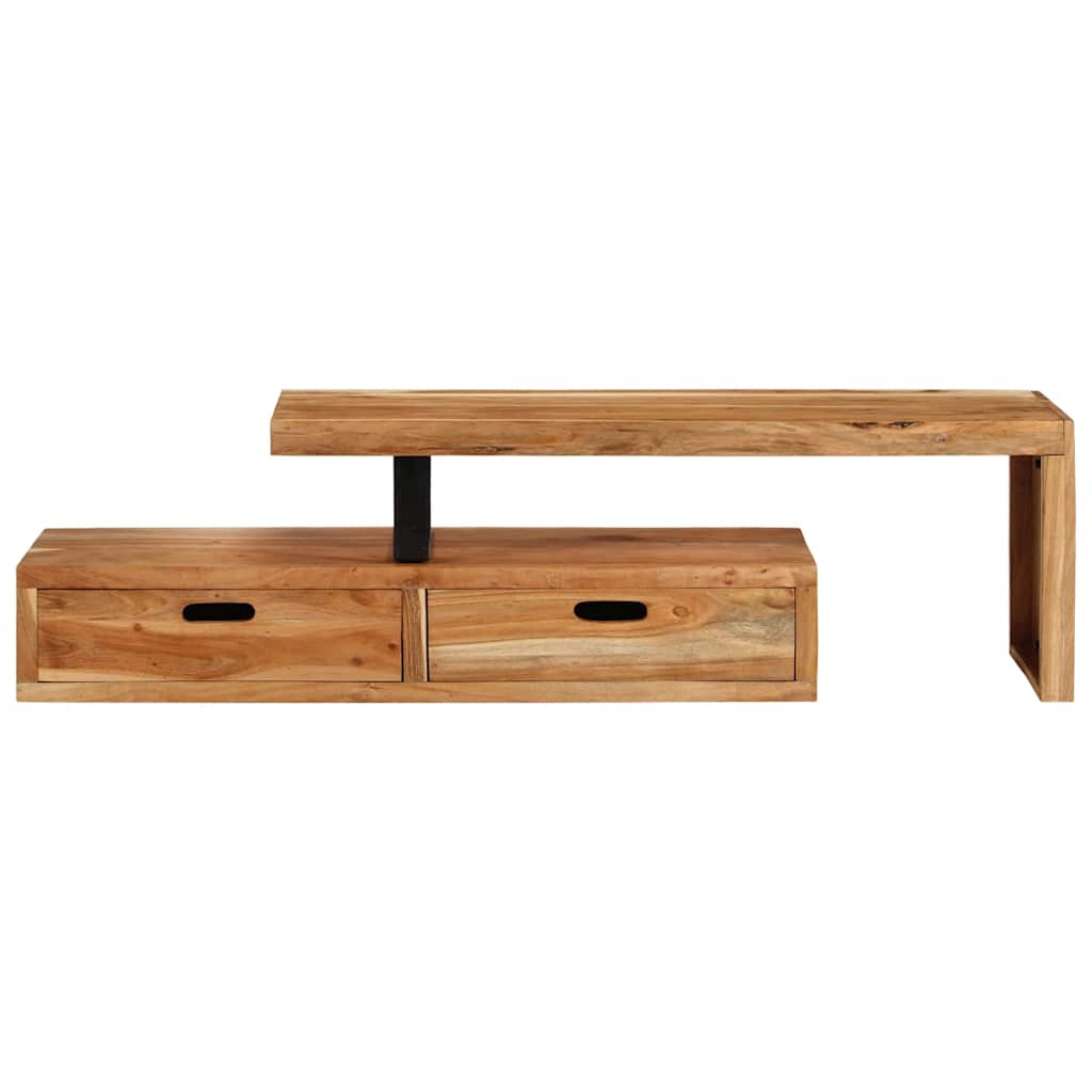 vidaXL Stojak pod TV (118-200) x 30 x 40 cm, lite drewno akacjowe