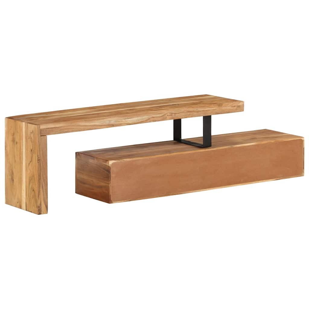 vidaXL Stojak pod TV (118-200) x 30 x 40 cm, lite drewno akacjowe
