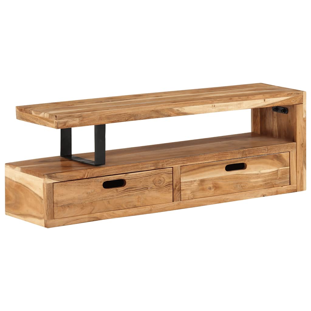 vidaXL Stojak pod TV (118-200) x 30 x 40 cm, lite drewno akacjowe