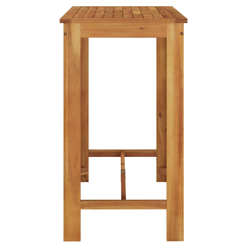 vidaXL Ogrodowy stolik barowy, 120x60x105 cm, lite drewno akacjowe