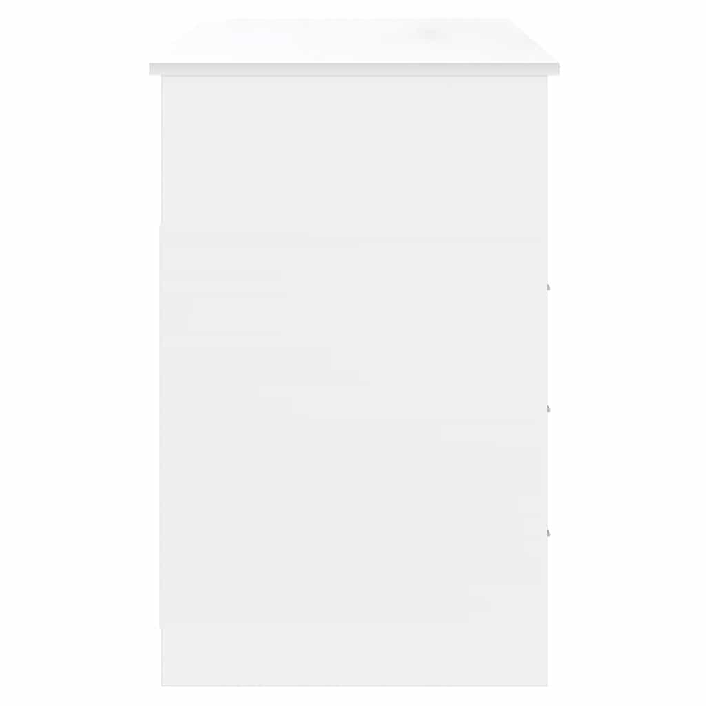 vidaXL Biurko z szufladami, białe, 102x50x76 cm