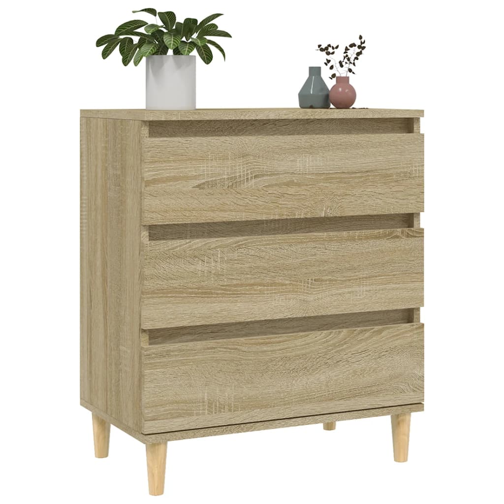 vidaXL Komoda, dąb sonoma, 60x35x70 cm, materiał drewnopochodny