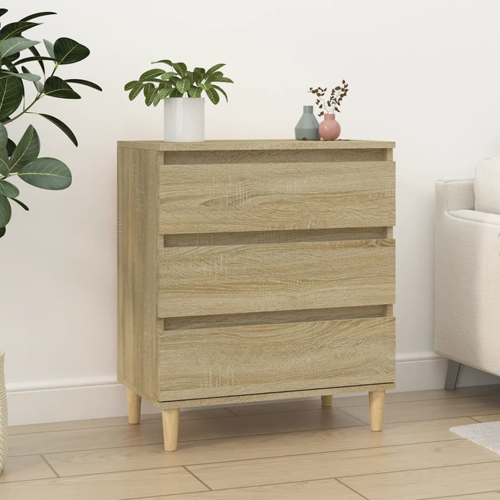 vidaXL Komoda, dąb sonoma, 60x35x70 cm, materiał drewnopochodny