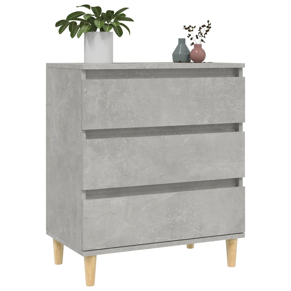 vidaXL Komoda, szarość betonu, 60x35x70 cm, materiał drewnopochodny