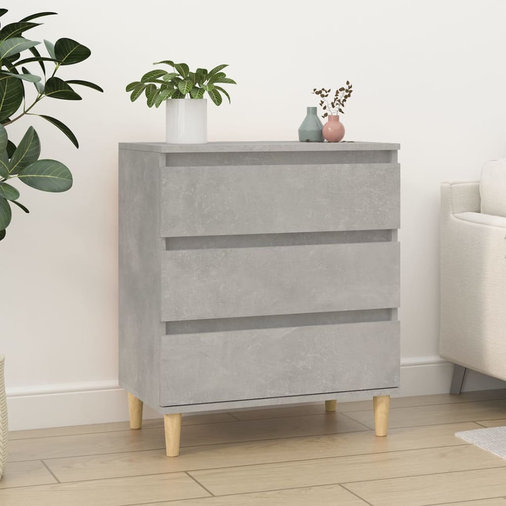 vidaXL Komoda, szarość betonu, 60x35x70 cm, materiał drewnopochodny