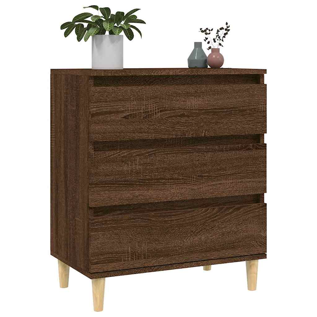 vidaXL Komoda, brązowy dąb, 60x35x70 cm, materiał drewnopochodny