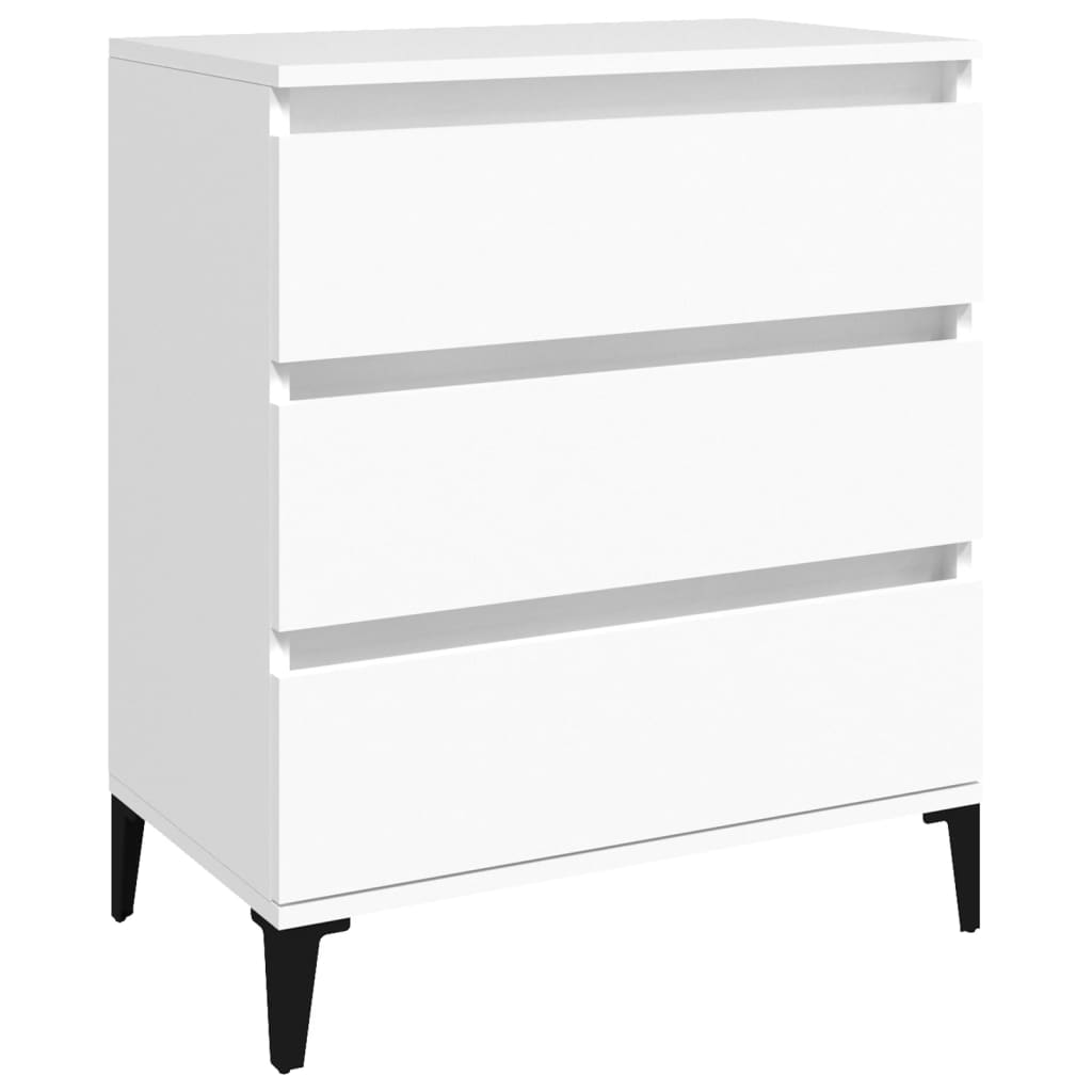vidaXL Komoda, biała, 60x35x70 cm, materiał drewnopochodny