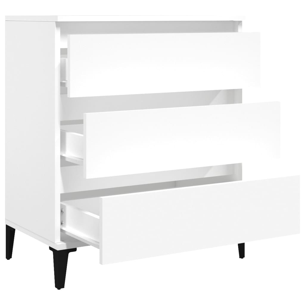 vidaXL Komoda, biała, 60x35x70 cm, materiał drewnopochodny