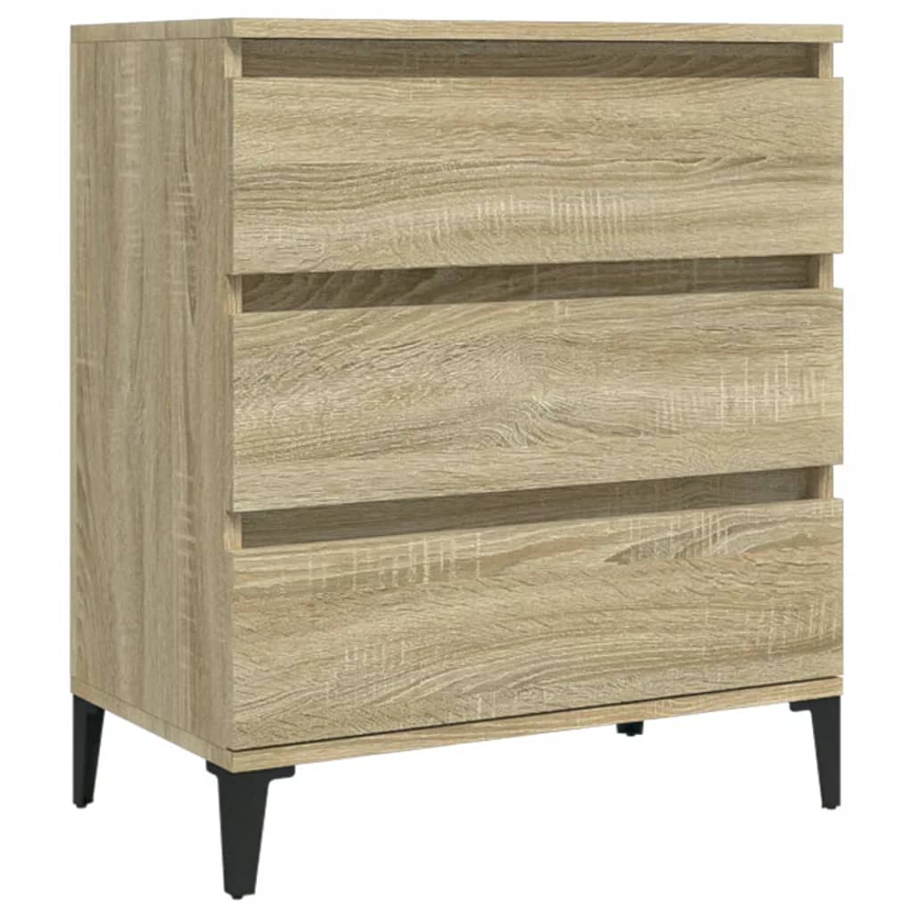 vidaXL Komoda, dąb sonoma, 60x35x70 cm, materiał drewnopochodny