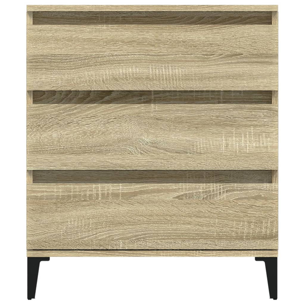 vidaXL Komoda, dąb sonoma, 60x35x70 cm, materiał drewnopochodny