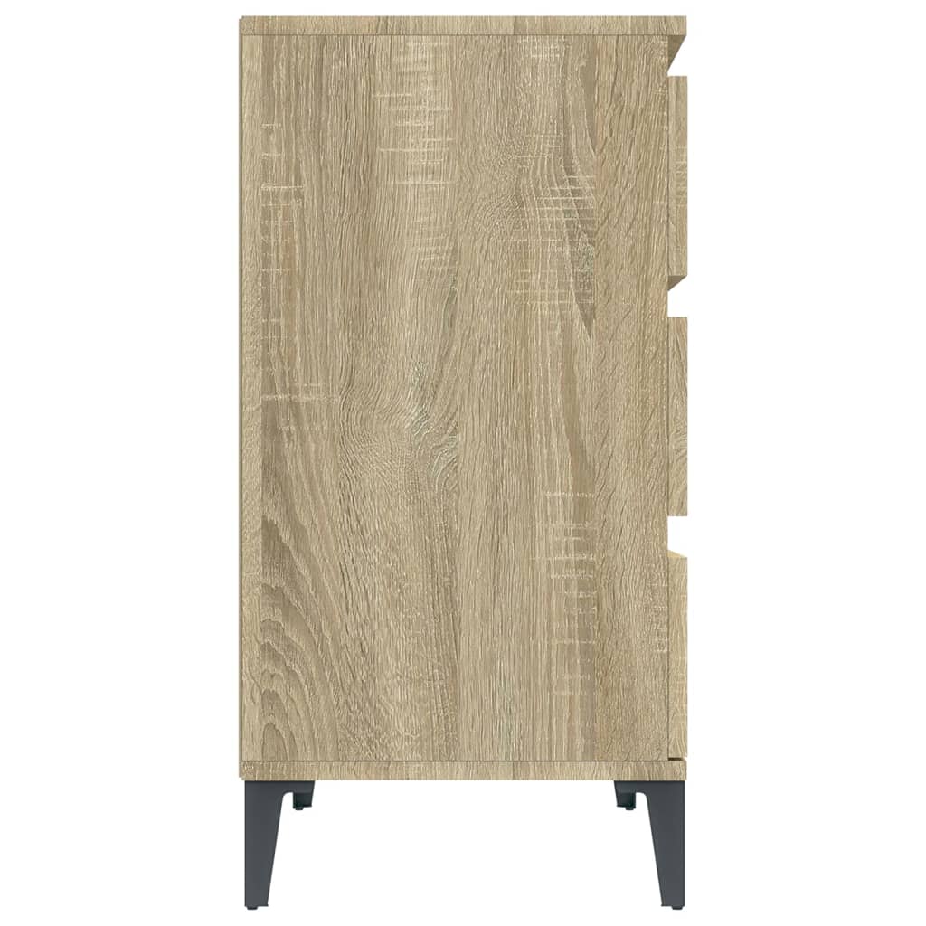 vidaXL Komoda, dąb sonoma, 60x35x70 cm, materiał drewnopochodny