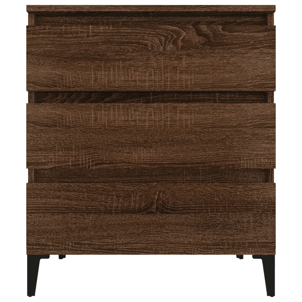 vidaXL Komoda, brązowy dąb, 60x35x70 cm, materiał drewnopochodny