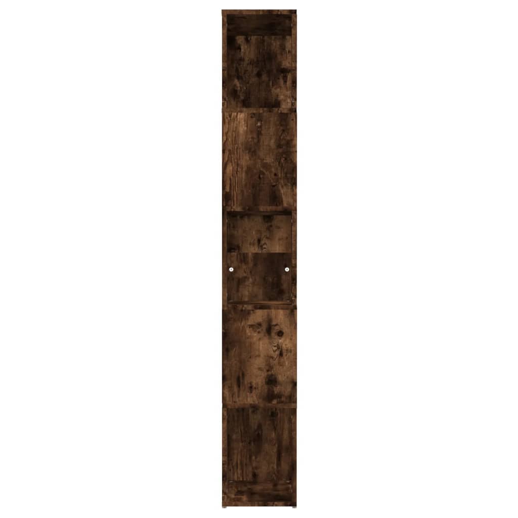 vidaXL Regał na książki, przydymiony dąb, 45x24x160 cm