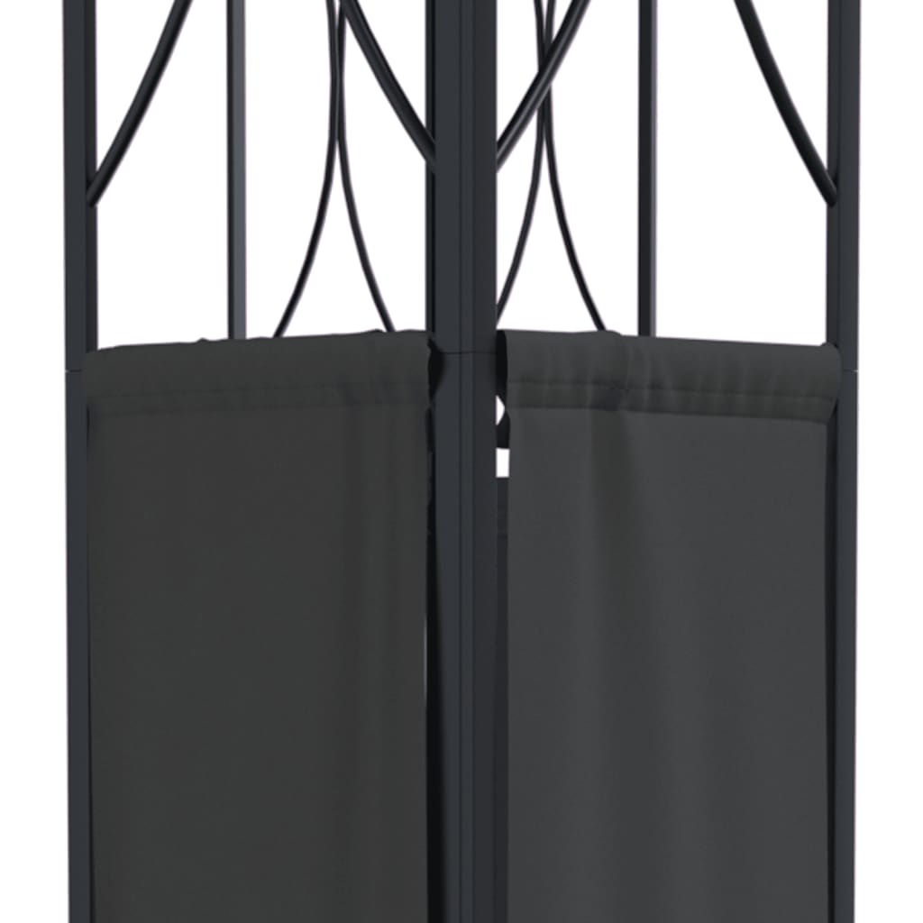vidaXL Altana z dachem, antracytowa, 300x300x270 cm, stal