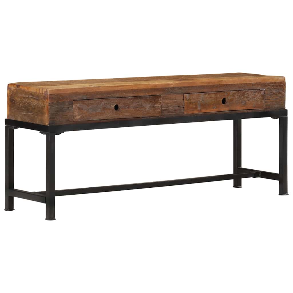 vidaXL Szafka pod telewizor, 110x30x46 cm, lite drewno z odzysku