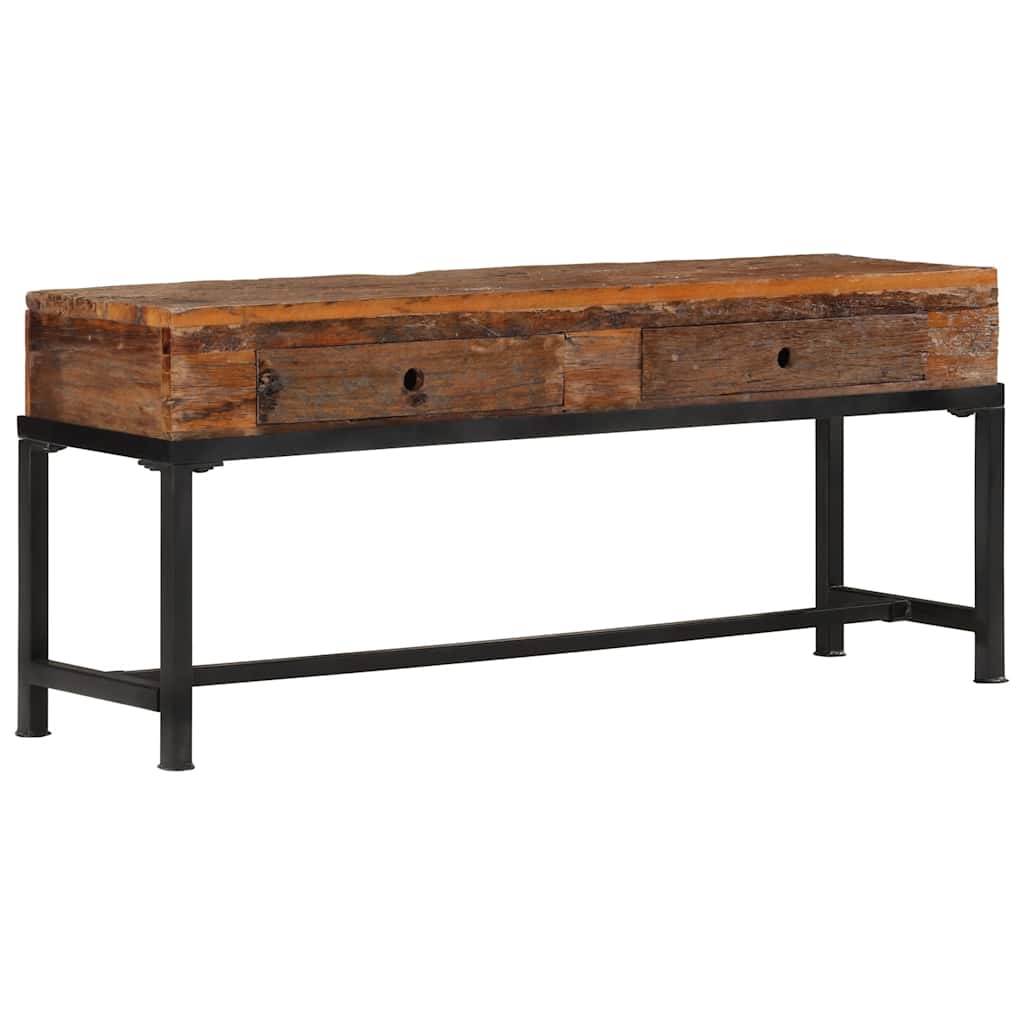 vidaXL Szafka pod telewizor, 110x30x46 cm, lite drewno z odzysku