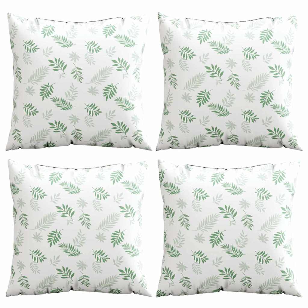 vidaXL Poduszki rozrzucone Liść 4 pcs Wzór liścia 60 x 60 cm