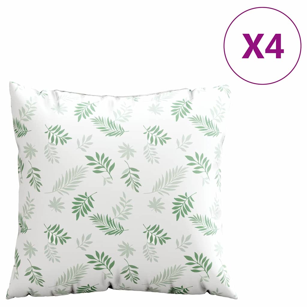 vidaXL Poduszki rozrzucone Liść 4 pcs Wzór liścia 60 x 60 cm