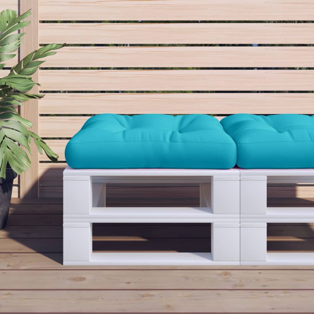 vidaXL Poduszka na palety, turkusowa, 60x60x12 cm, tkanina