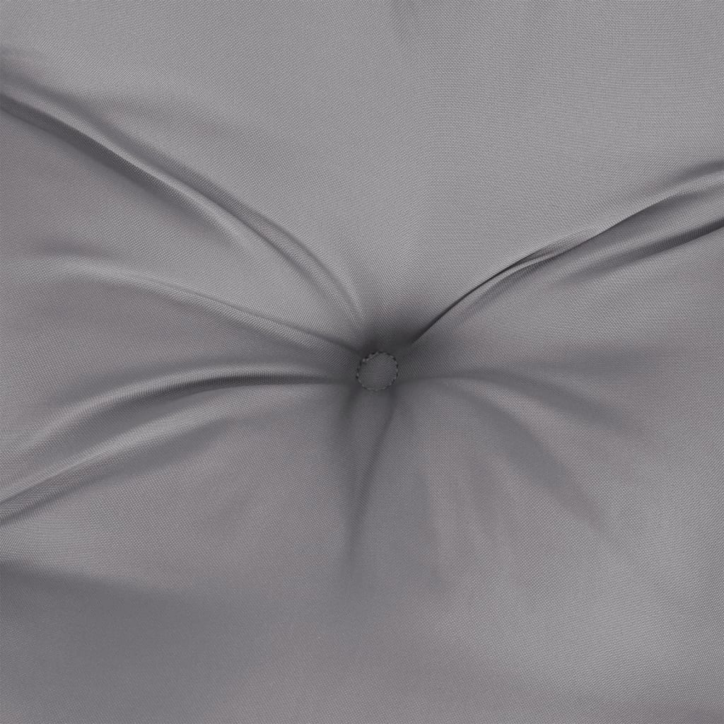vidaXL Poduszka na paletę, szara, 120x80x12 cm, tkanina