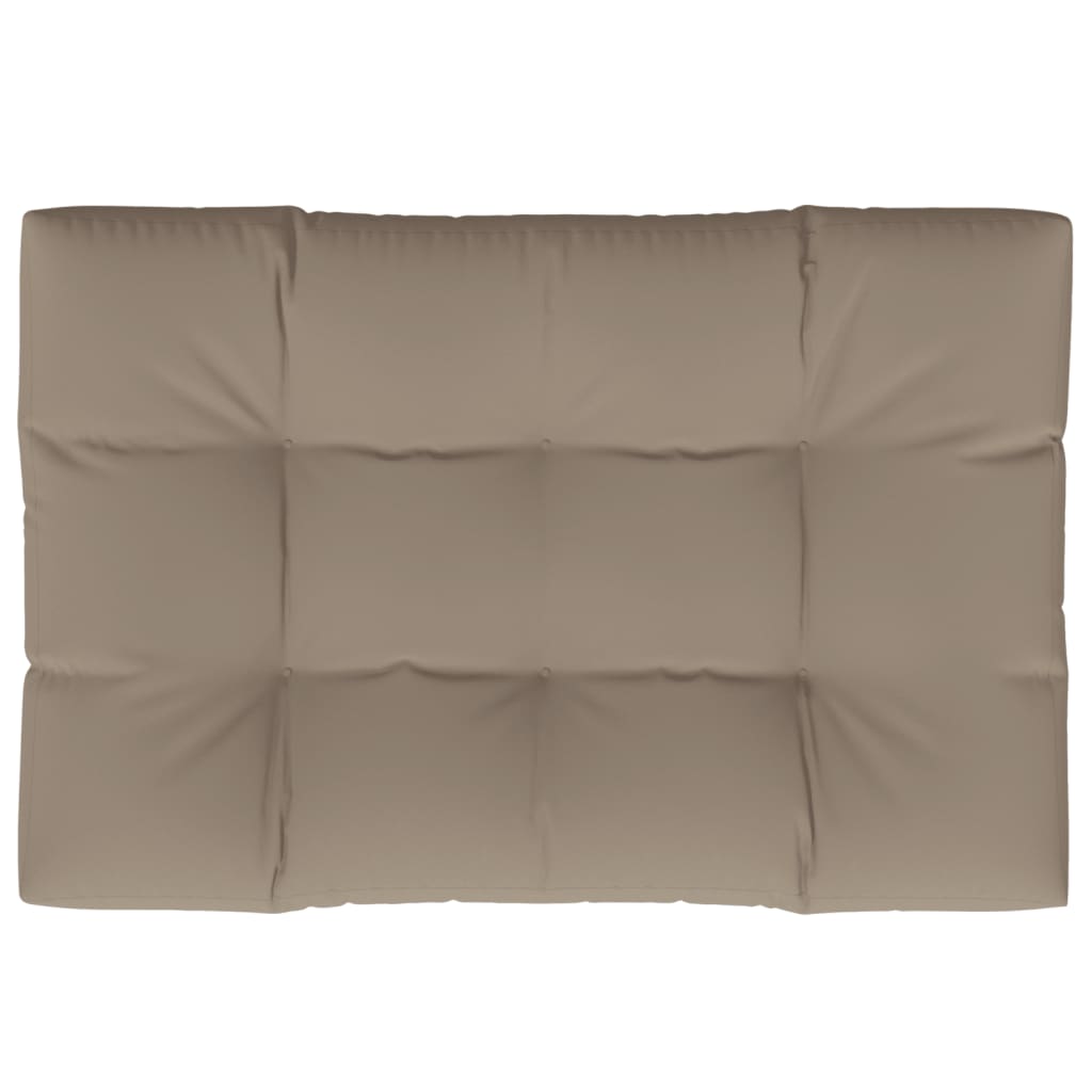 vidaXL Poduszka na paletę, taupe, 120x80x12 cm, tkanina