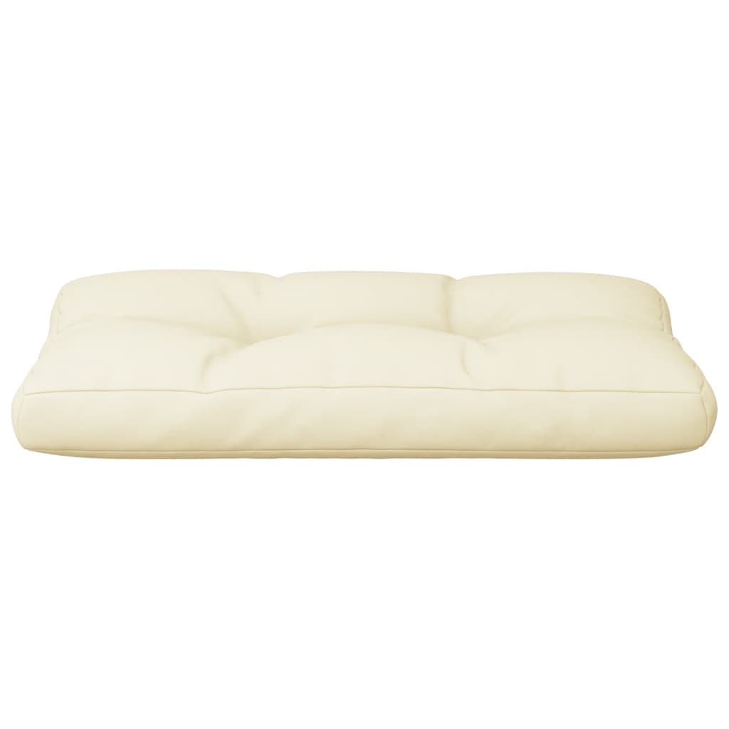 vidaXL Poduszka na paletę, kremowa, 80x40x12 cm, tkanina