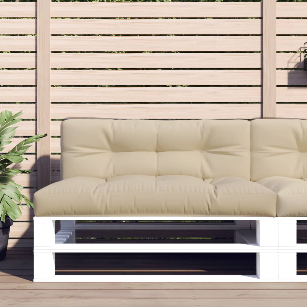 vidaXL Poduszka na paletę, beżowa, 120x40x12 cm, tkanina
