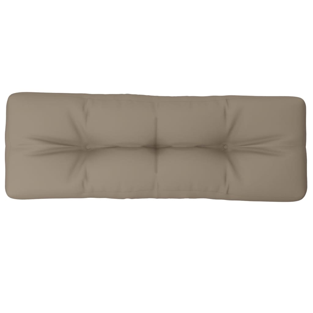 vidaXL Poduszka na paletę, taupe, 120x40x12 cm, tkanina