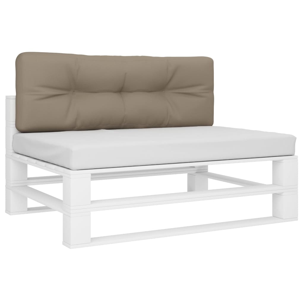 vidaXL Poduszka na paletę, taupe, 120x40x12 cm, tkanina