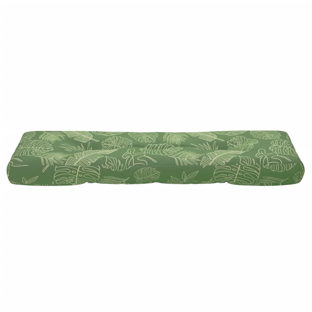 vidaXL Poduszka na palety, wzór w liście, 120x40x12 cm, tkanina