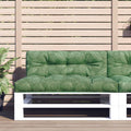 vidaXL Poduszka na palety, wzór w liście, 120x40x12 cm, tkanina