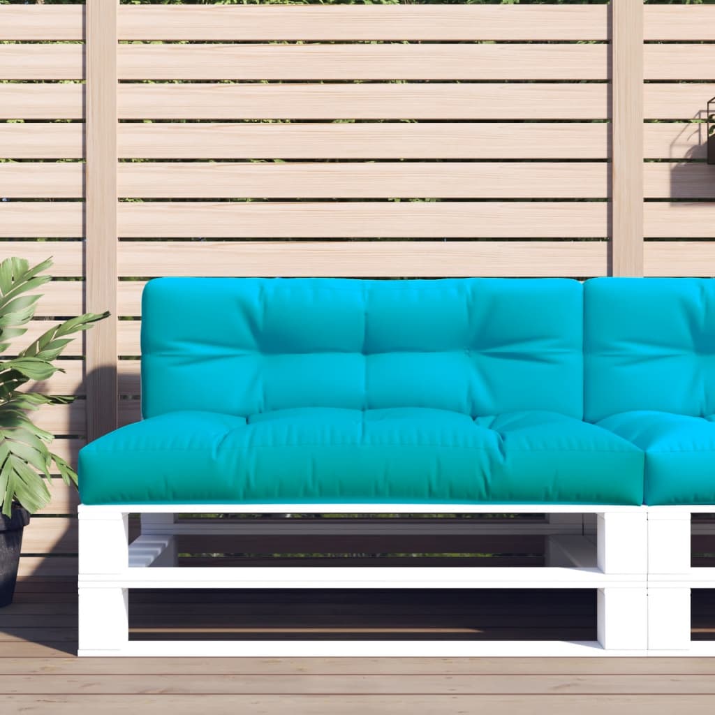 vidaXL Poduszka na palety, turkusowa, 120x40x12 cm, tkanina
