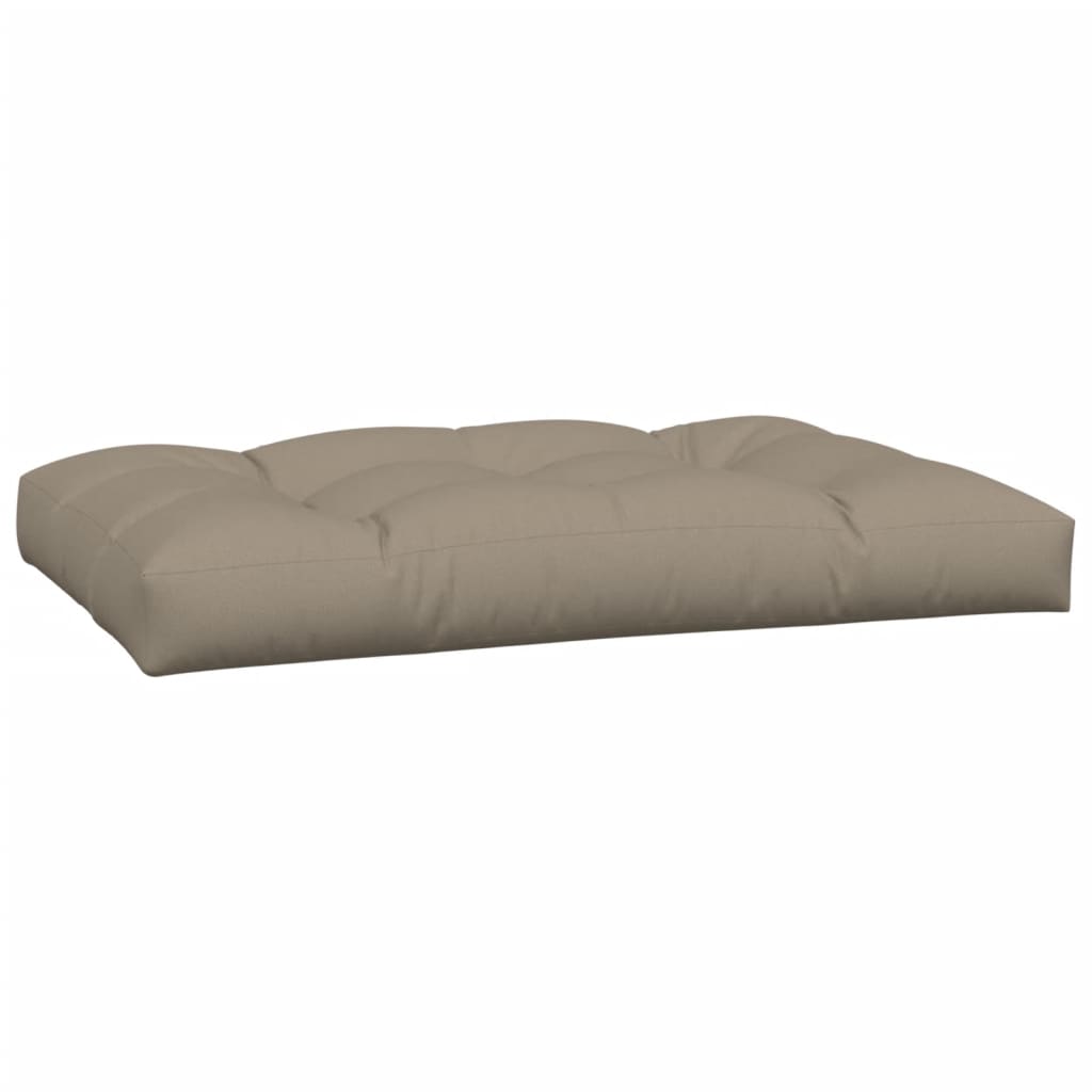 vidaXL Poduszki na sofę z palet, 2 szt., kolor taupe, tkanina