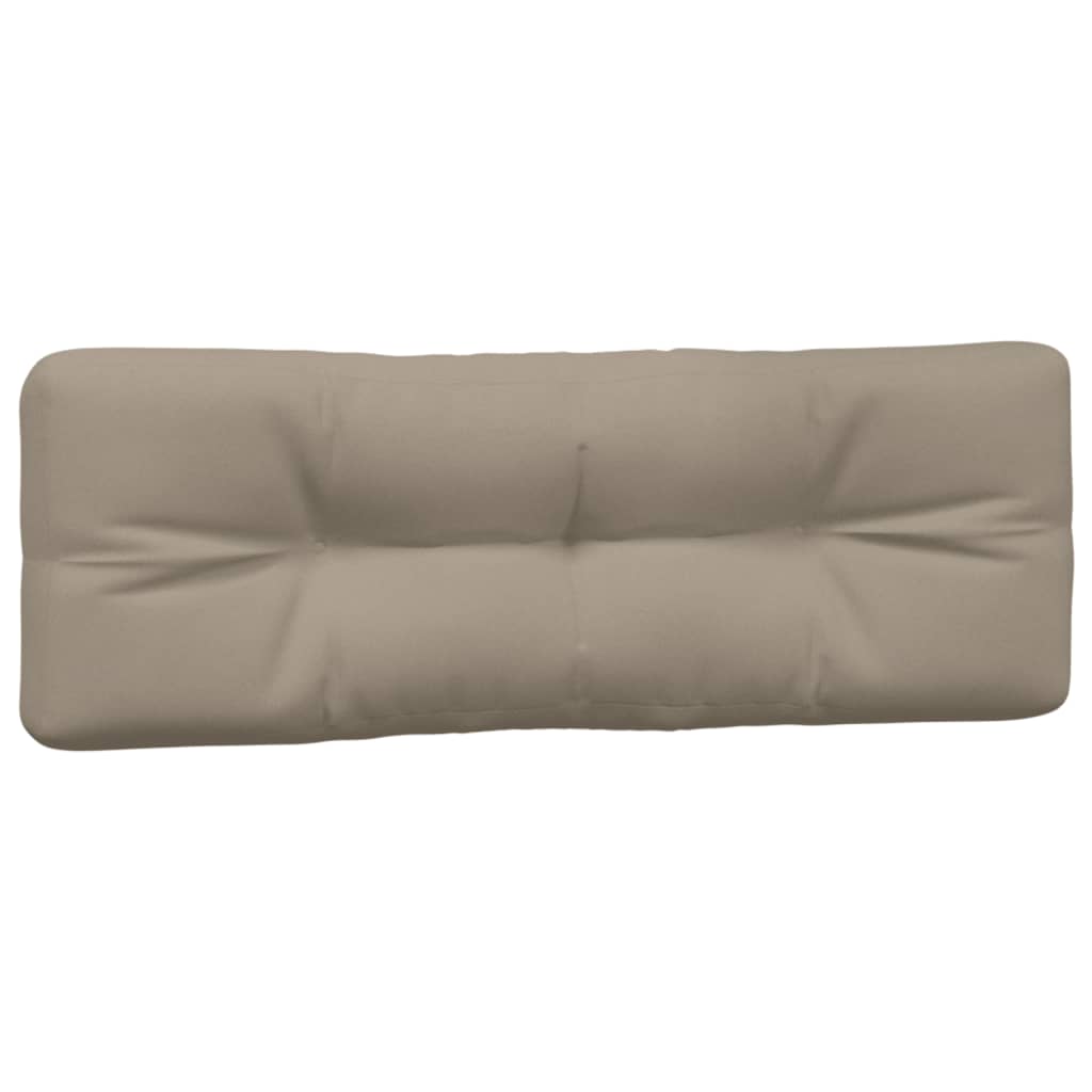 vidaXL Poduszki na palety, 3 szt., kolor taupe, tkanina
