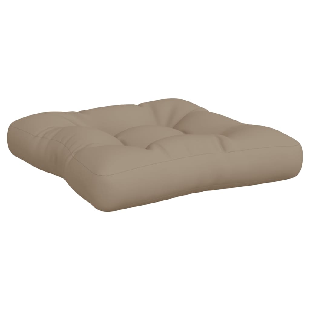 vidaXL Poduszki na sofę z palet, 2 szt., kolor taupe, tkanina