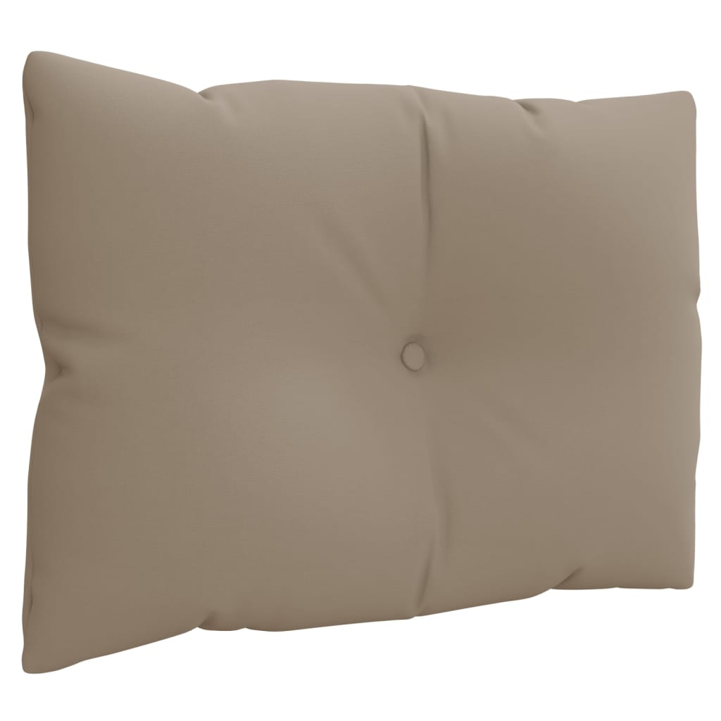 vidaXL Poduszki na palety, 3 szt., kolor taupe, tkanina