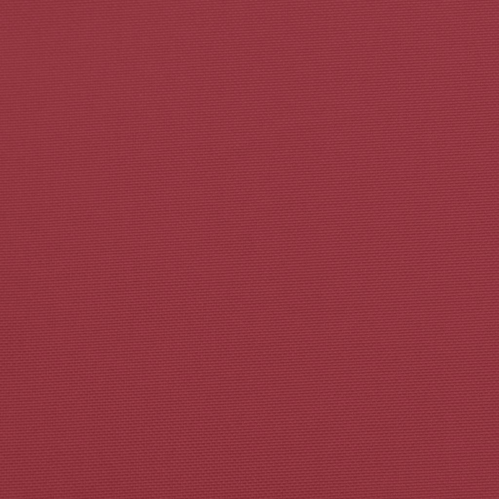 vidaXL Poduszka na paletę, czerwone wino, 58x58x10 cm, tkanina