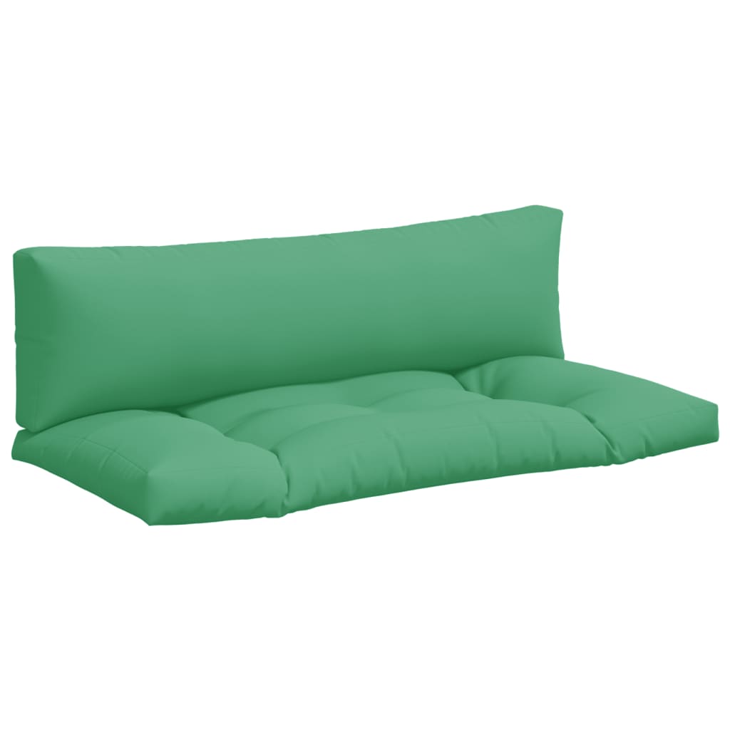 vidaXL Poduszki na sofę z palet, 2 szt., zielone, tkanina