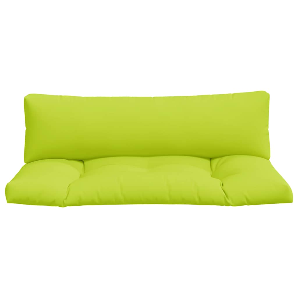 vidaXL Poduszki na palety, 2 szt., jasnozielone, tkanina